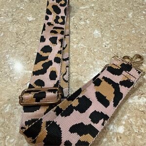 Adjustable Wide Purse Strap 2” Crossbody Guitar Strap Women's Bags Pink W Cheeto